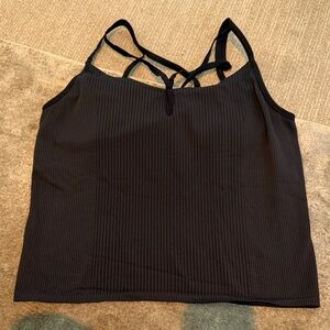 Lululemon Black Strappy Tank Top size large